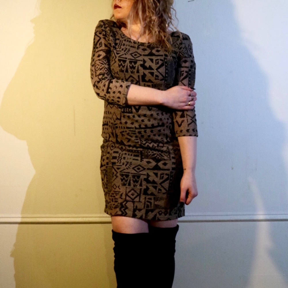 Aztec Pattern Dress